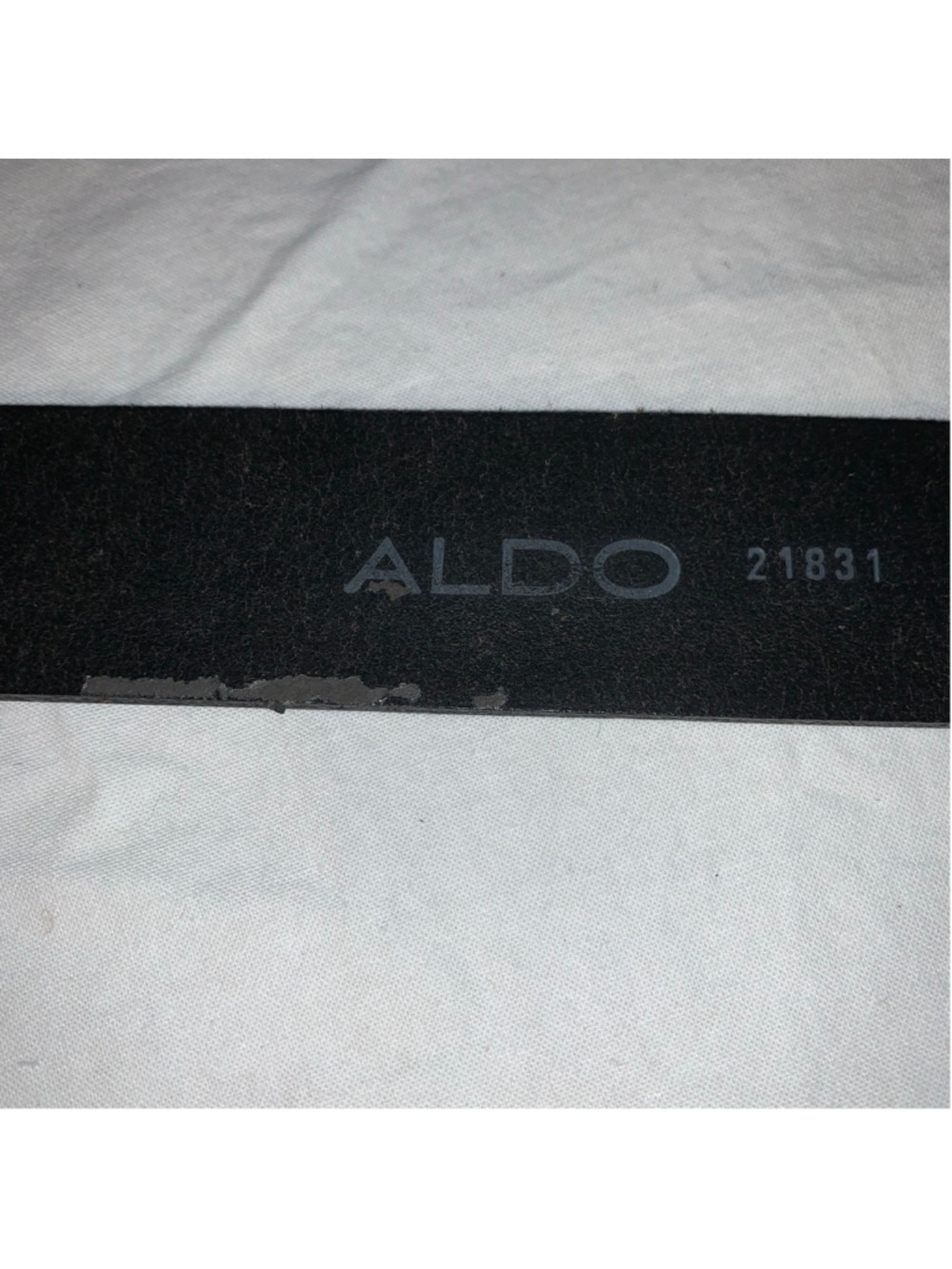 Women's ALDO Black Leather Belt with Silver Star Buckle medium - Picture 6 of 11